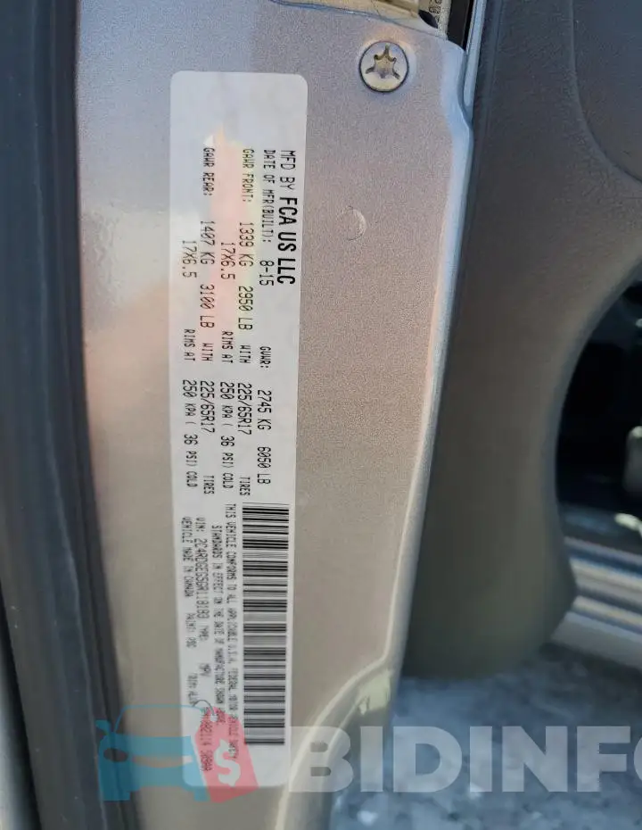 2C4RDGEG5GR118183 Photo# 13