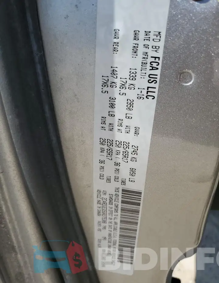 2C4RDGEG5GR275308 Photo# 14