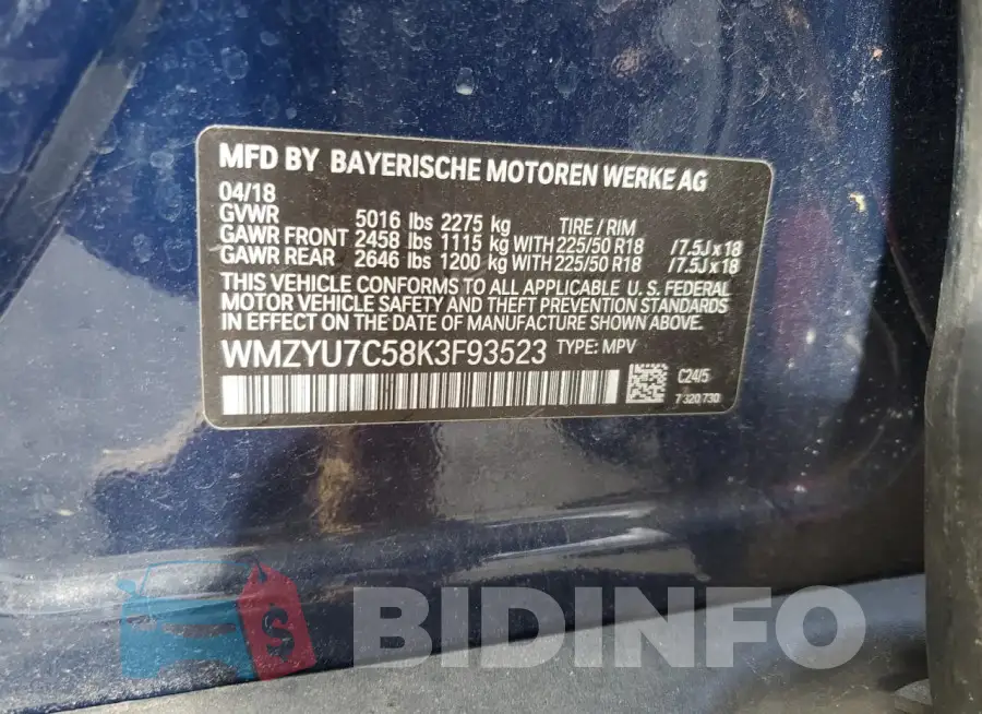 WMZYU7C58K3F93523 Photo# 12