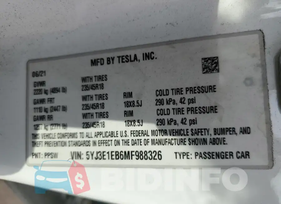 5YJ3E1EB6MF988326 Photo# 12