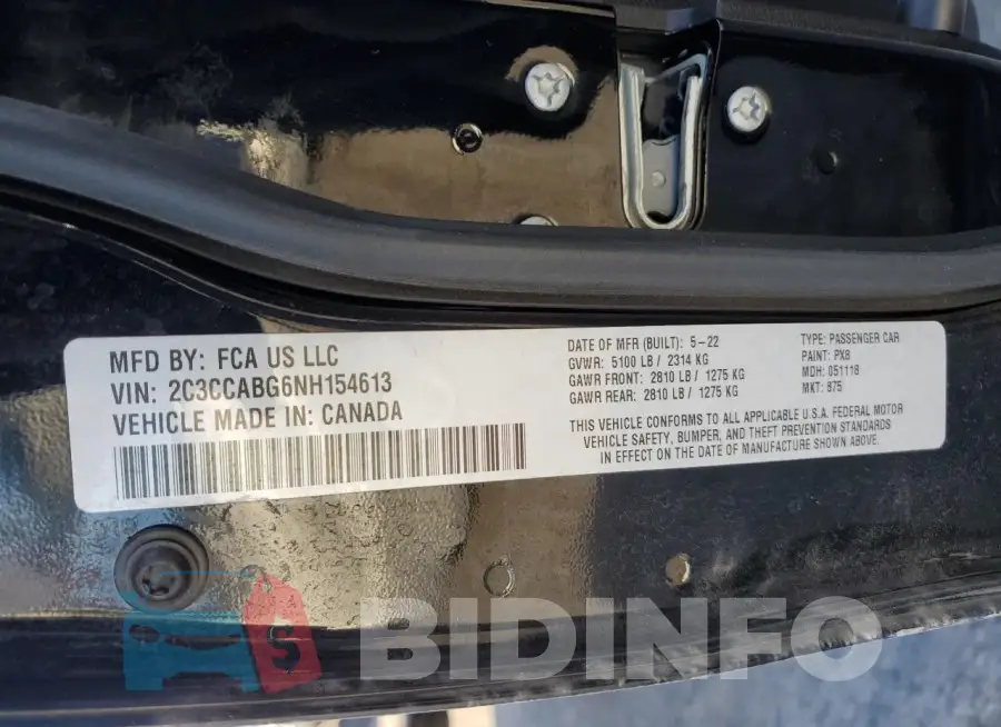 2C3CCABG6NH154613 Photo# 13