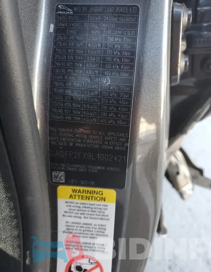 SADFP2FX9L1002421 Photo# 13