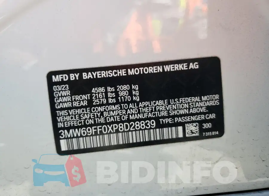 3MW69FF0XP8D28839 Photo# 13