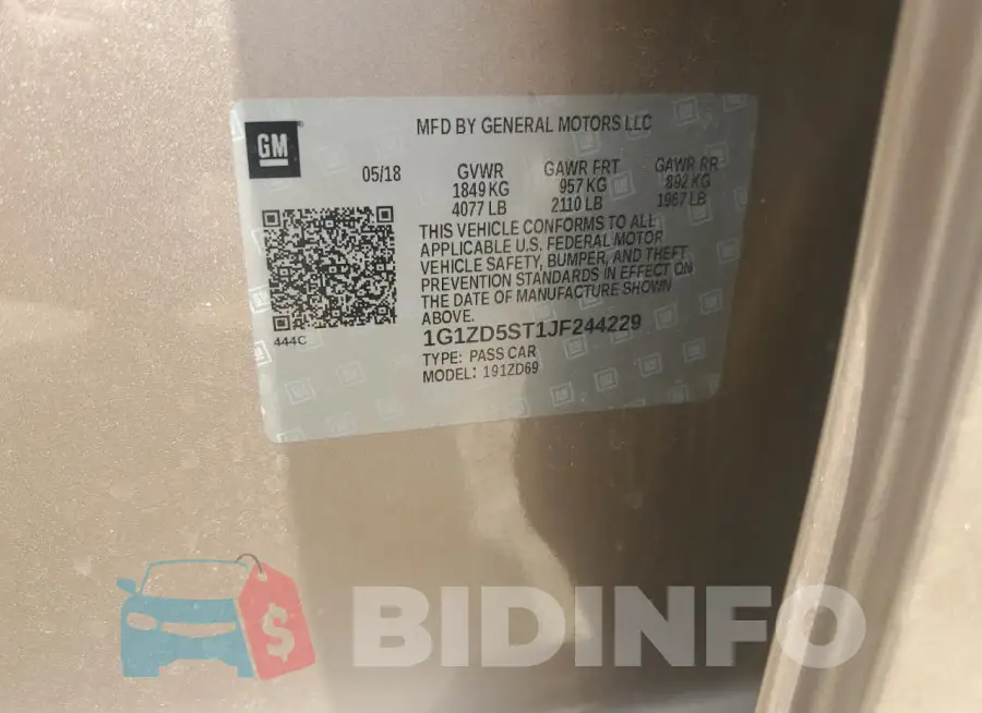 1G1ZD5ST1JF244229 Photo# 12