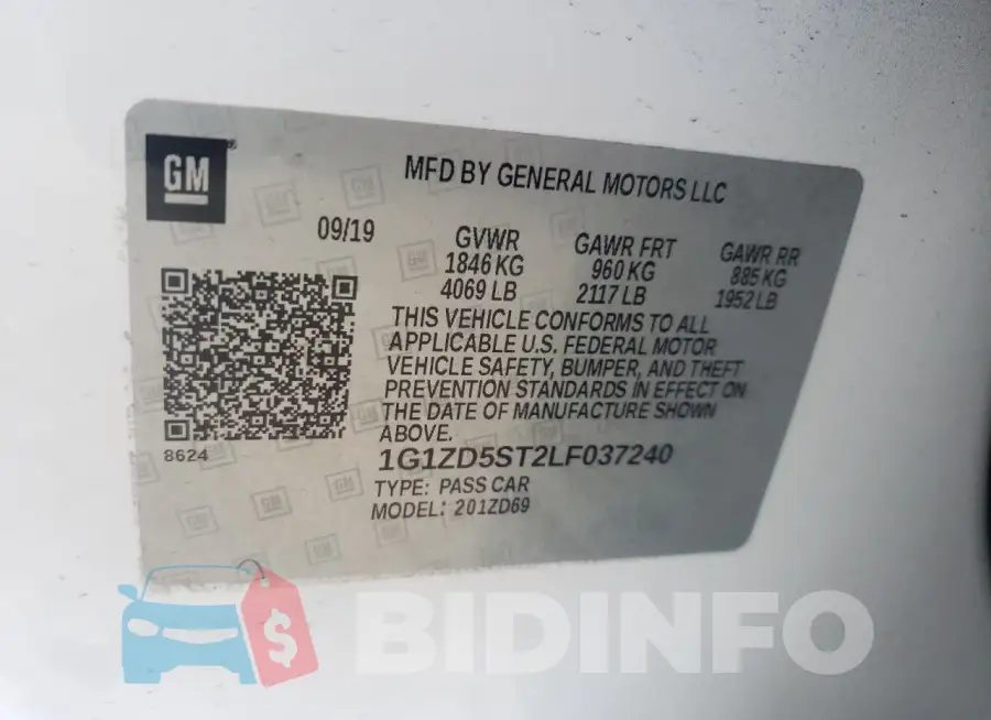1G1ZD5ST2LF037240 Photo# 13