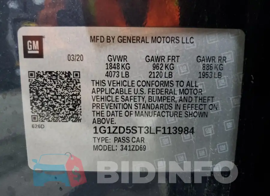 1G1ZD5ST3LF113984 Photo# 12