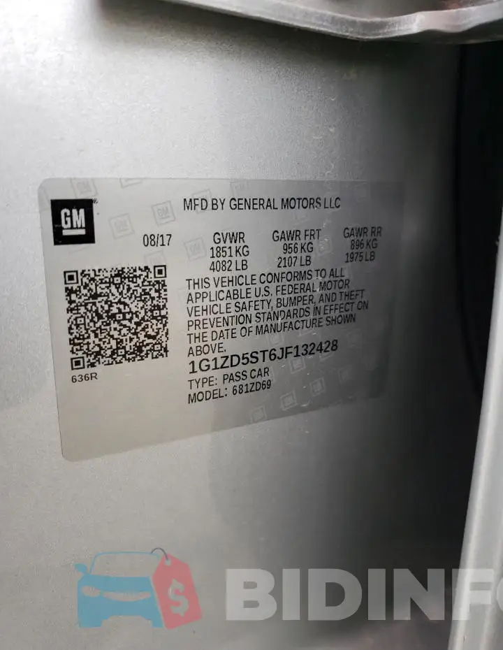 1G1ZD5ST6JF132428 Photo# 12