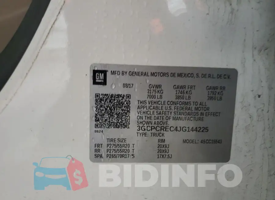 3GCPCREC4JG144225 Photo# 12