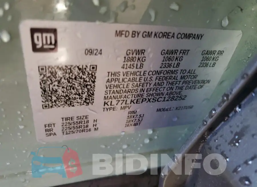 KL77LKEPXSC128252 Photo# 14