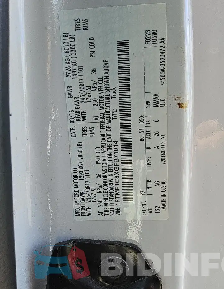 1FTMF1C8XGFB71014 Photo# 12