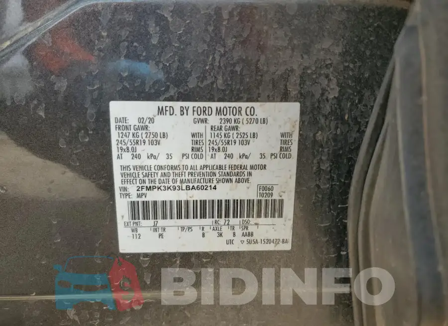 2FMPK3K93LBA60214 Photo# 13