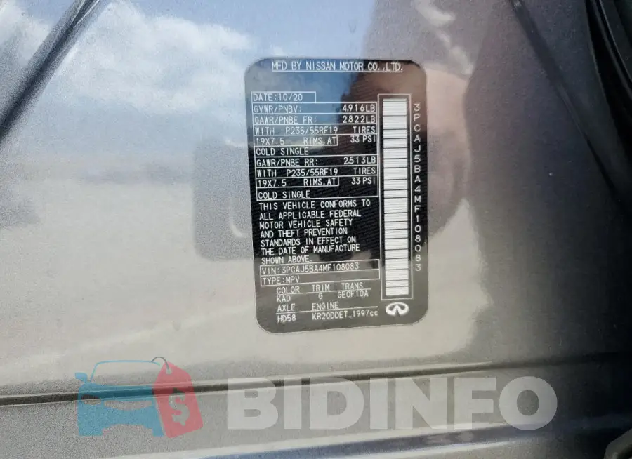 3PCAJ5BA4MF108083 Photo# 13