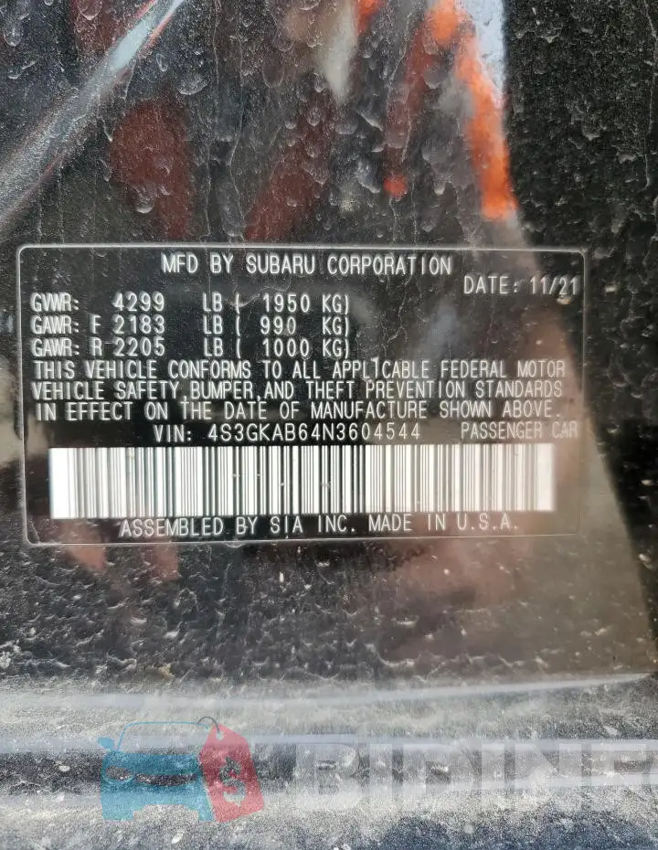 4S3GKAB64N3604544 Photo# 12