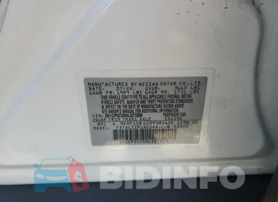 3N1CP5CV5NL527509 Photo# 13