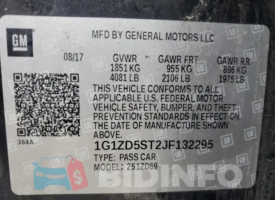 1G1ZD5ST2JF132295 Photo# 12