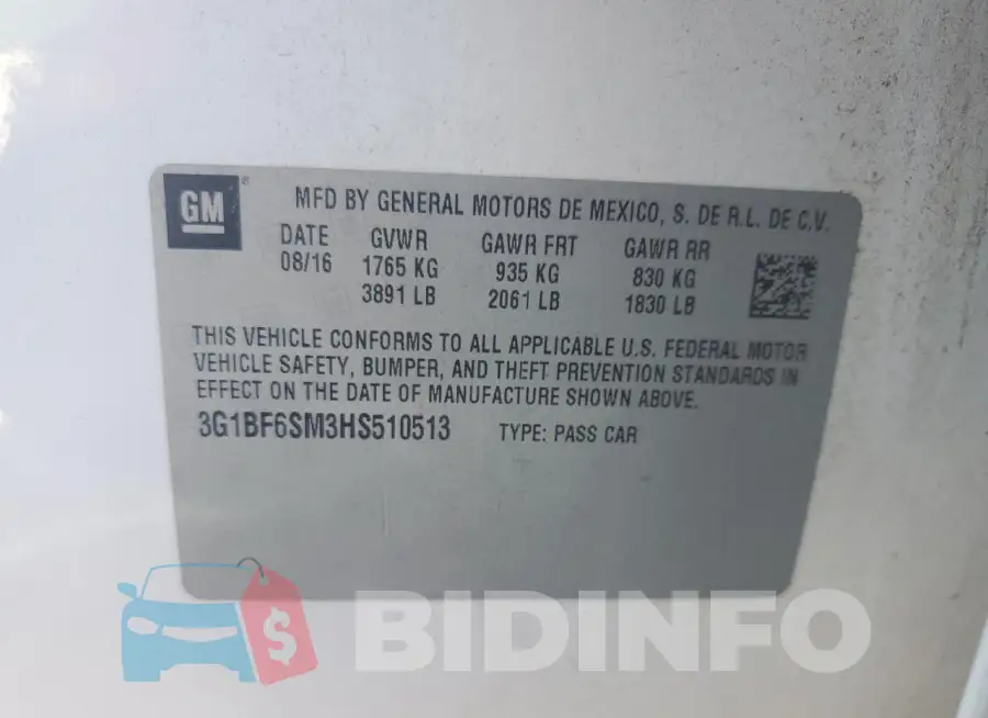 3G1BF6SM3HS510513 Photo# 12