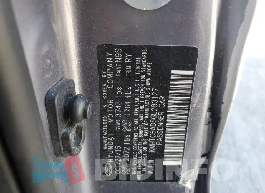 KMHTC6AD8GU280127 Photo# 12