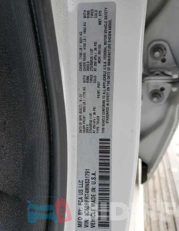 1C6SRFRT4MN831791 Photo# 12