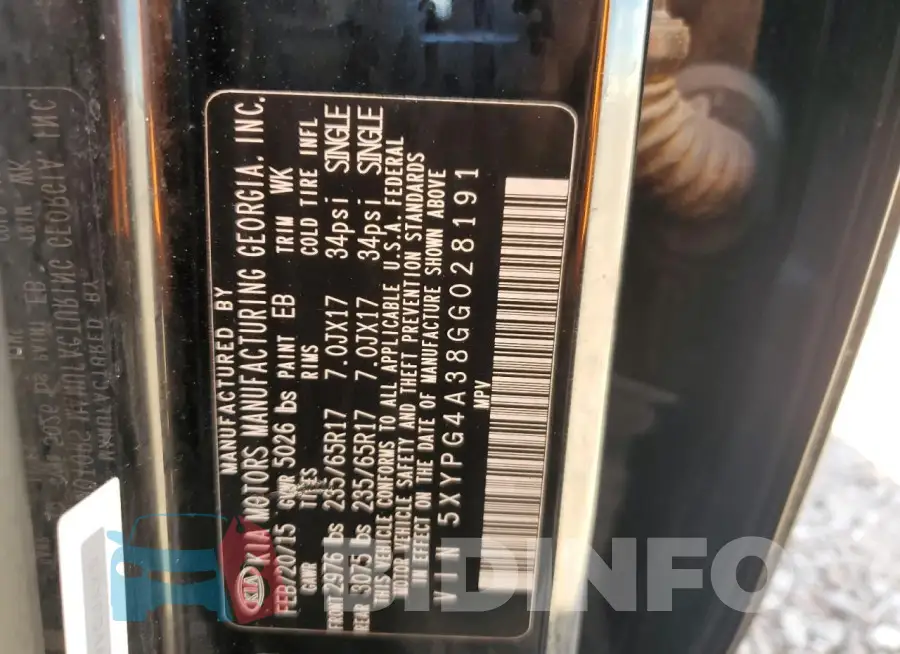 5XYPG4A38GG028191 Photo# 13