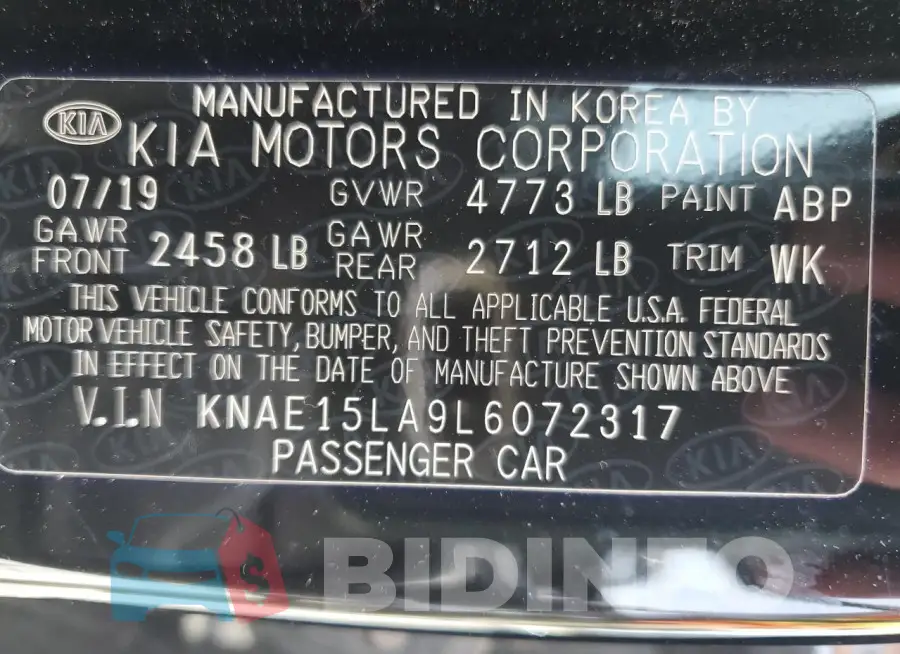 KNAE15LA9L6072317 Photo# 12