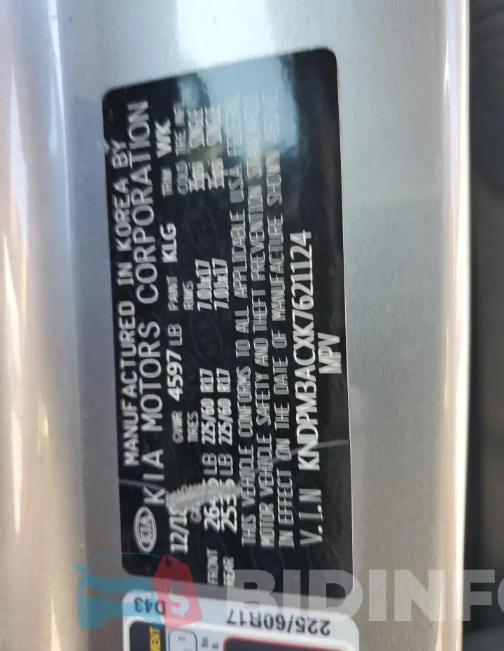 KNDPM3ACXK7621124 Photo# 13