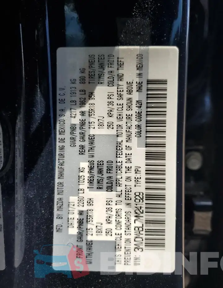 3MVDMABL7MM241929 Photo# 14