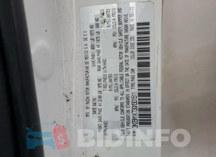 3MZBM1K73GM301511 Photo# 12