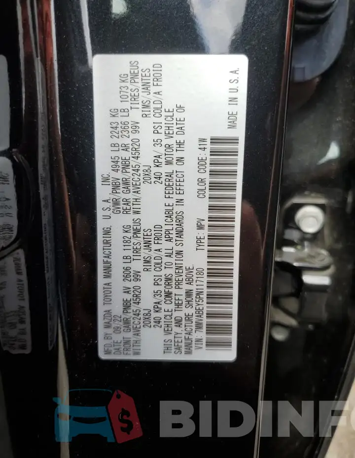7MMVABEY5PN117180 Photo# 13
