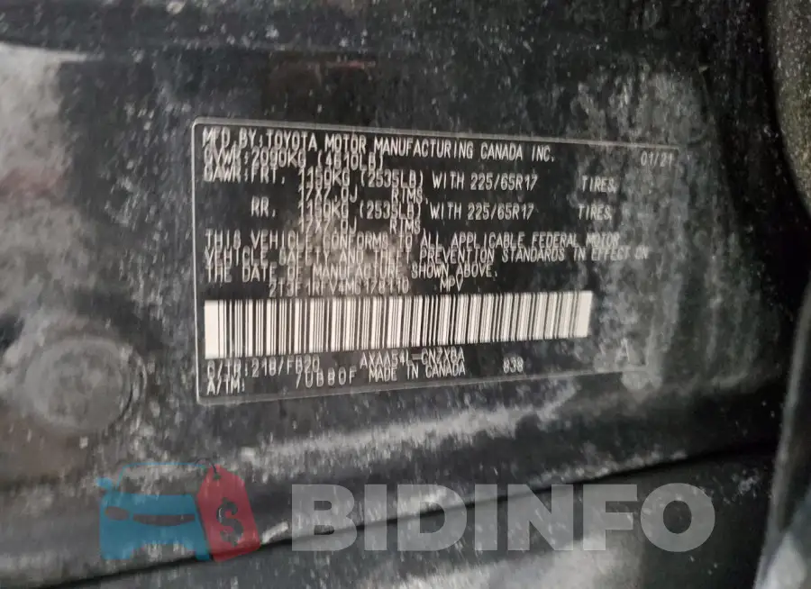 2T3F1RFV4MC178110 Photo# 13
