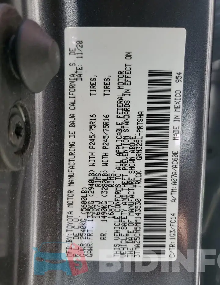 3TMAZ5CN5MM143530 Photo# 12