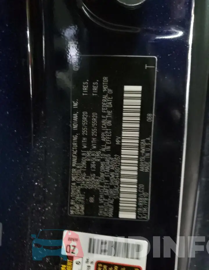 5TDACAB54RS012057 Photo# 13