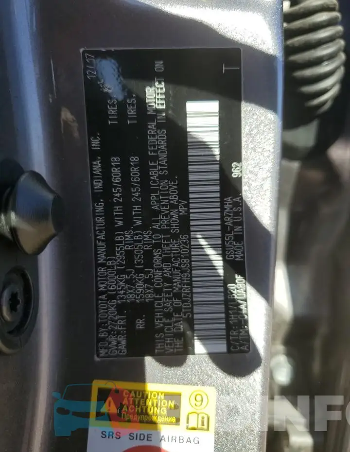 5TDJZRFH9JS810236 Photo# 13