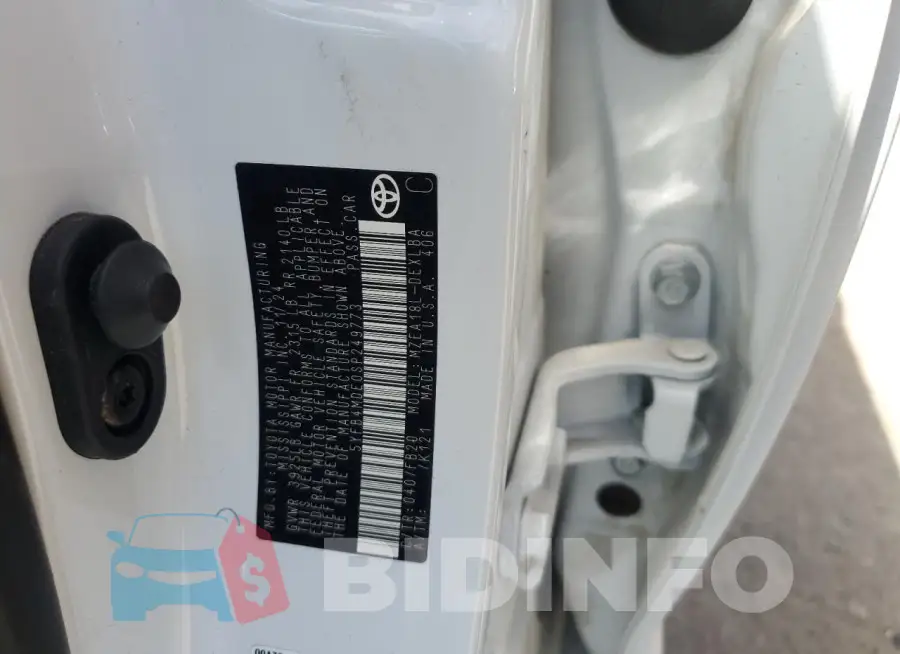 5YFB4MDE0SP249773 Photo# 12