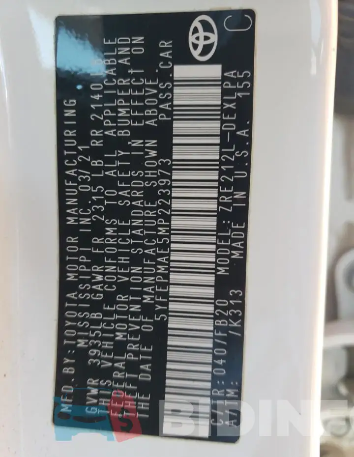 5YFEPMAE5MP223973 Photo# 12