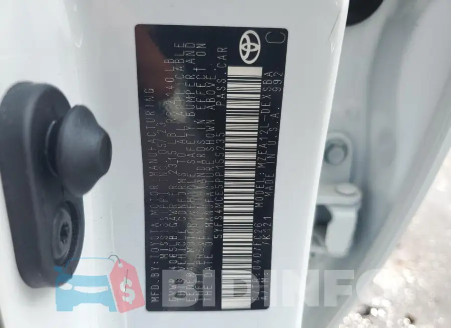 5YFS4MCE5PP155235 Photo# 12