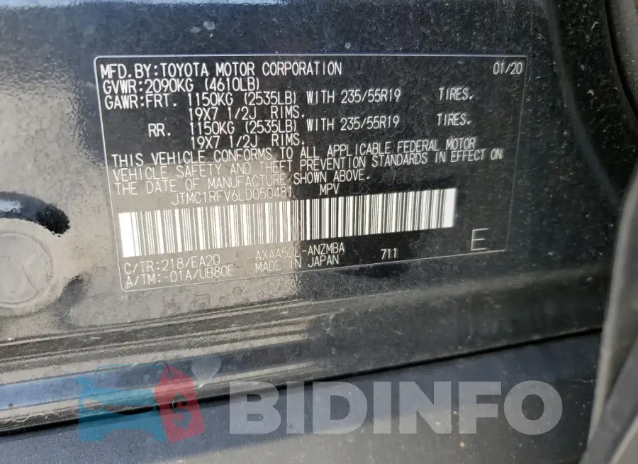 JTMC1RFV6LD050481 Photo# 13