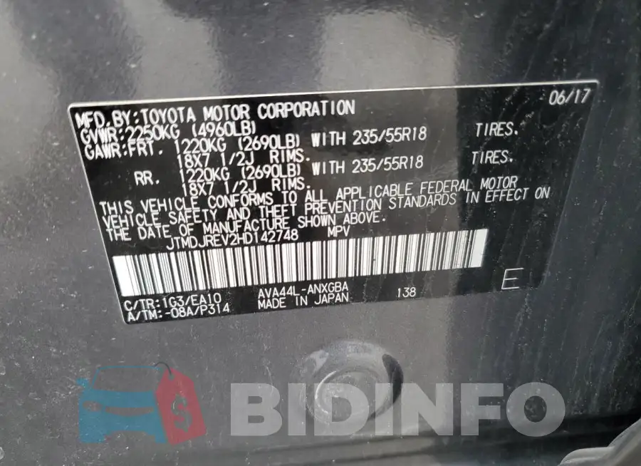 JTMDJREV2HD142748 Photo# 14