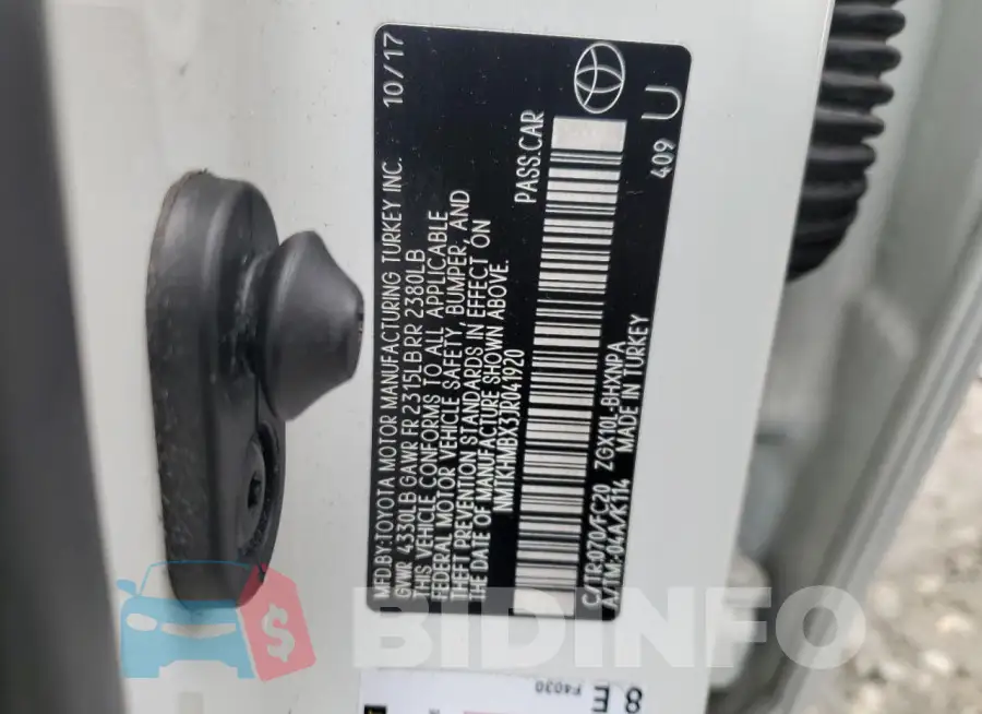 NMTKHMBX3JR041920 Photo# 13