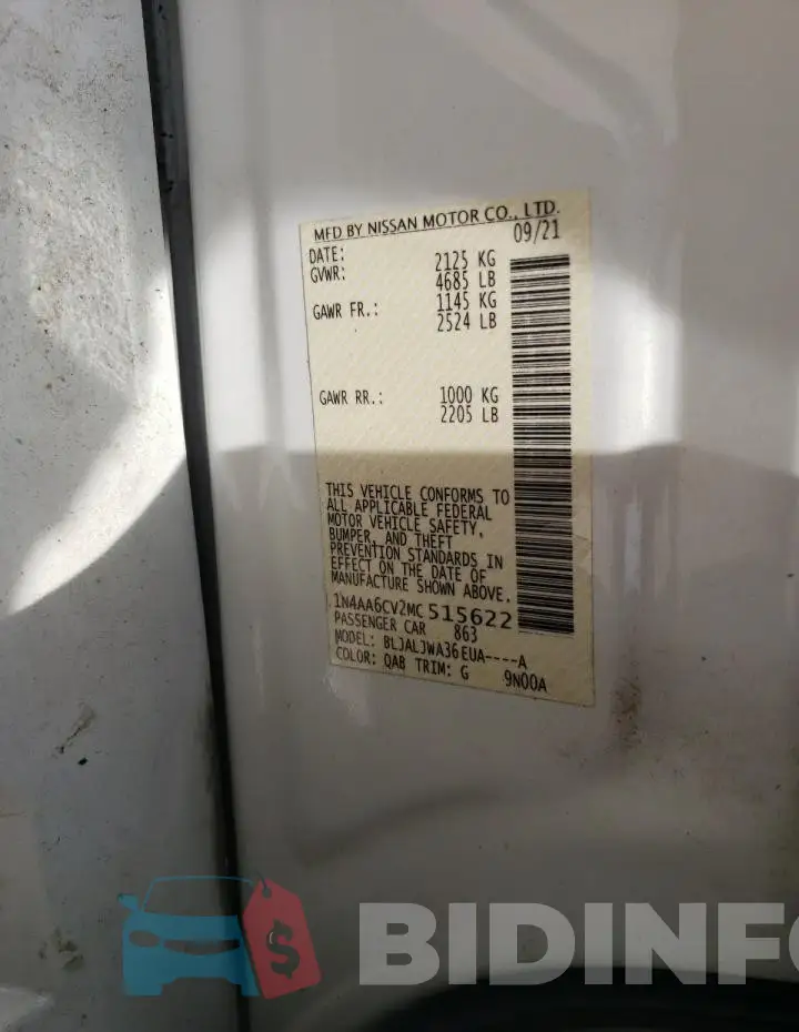 1N4AA6CV2MC515622 Photo# 12