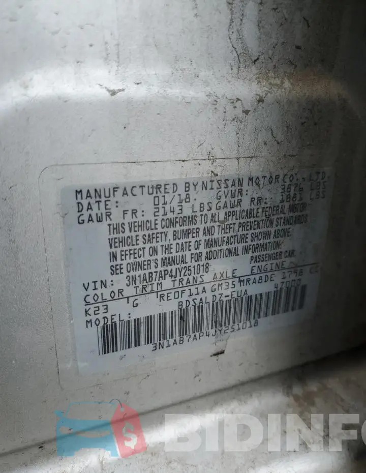 3N1AB7AP4JY251018 Photo# 12