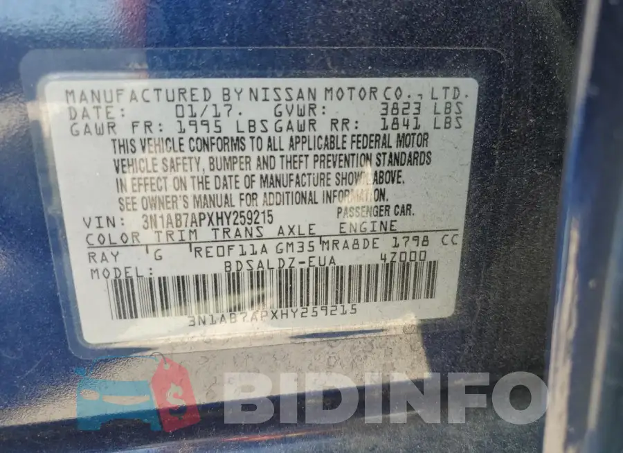 3N1AB7APXHY259215 Photo# 12