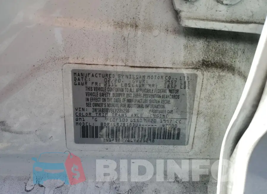 3N1AB8BV8LY225298 Photo# 13