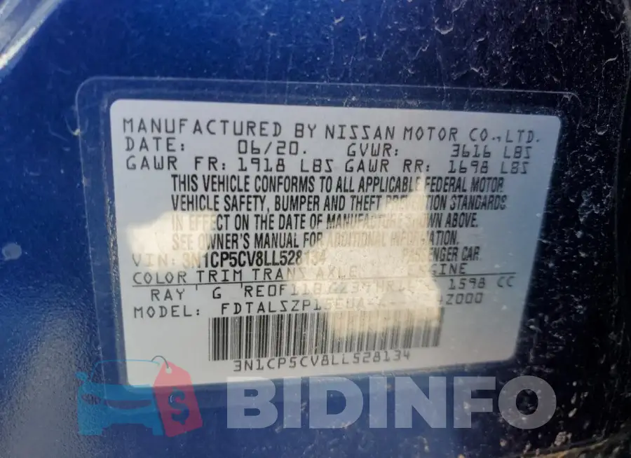 3N1CP5CV8LL528134 Photo# 13