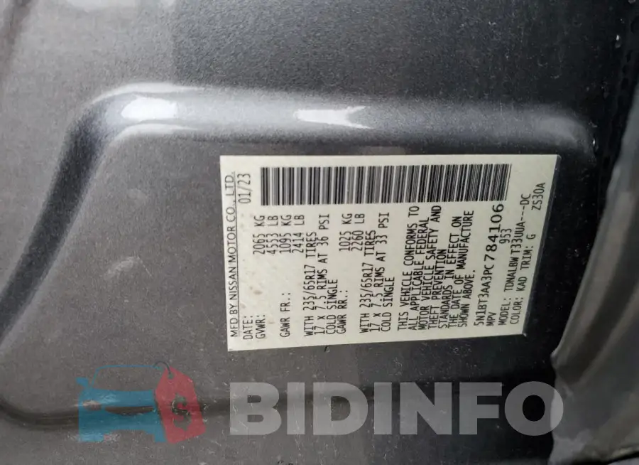 5N1BT3AA3PC784106 Photo# 13