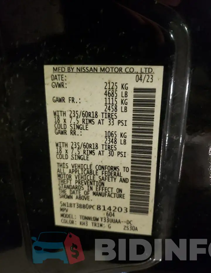 5N1BT3BB0PC814203 Photo# 13