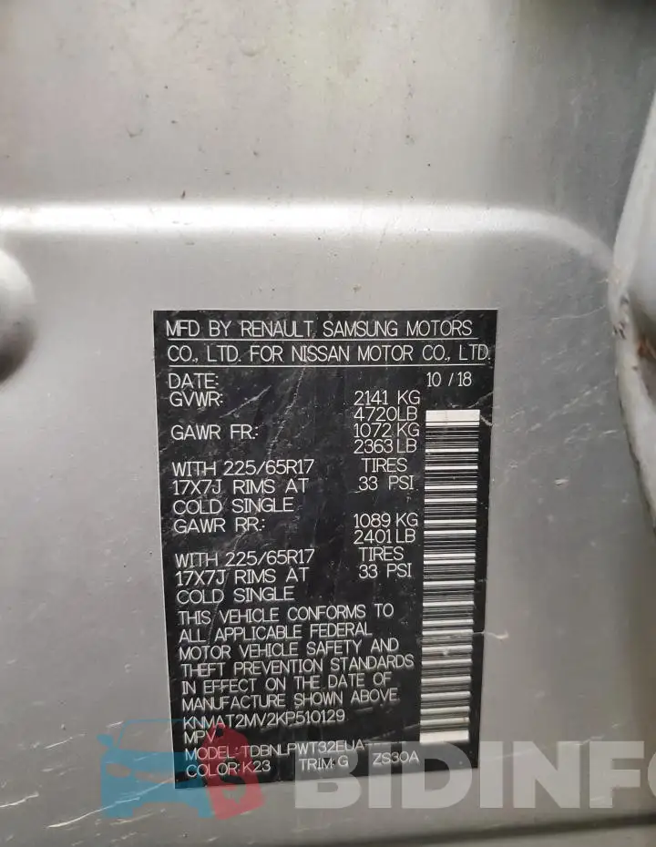 KNMAT2MV2KP510129 Photo# 14