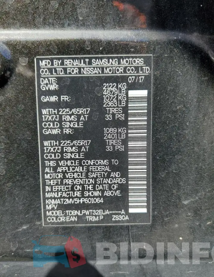 KNMAT2MV5HP601064 Photo# 13