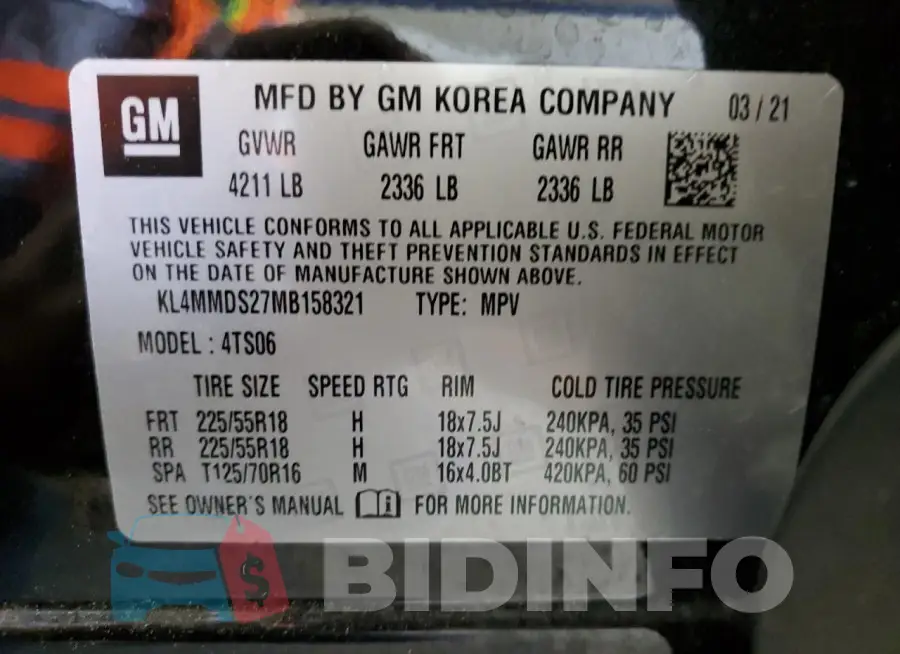 KL4MMDS27MB158321 Photo# 13