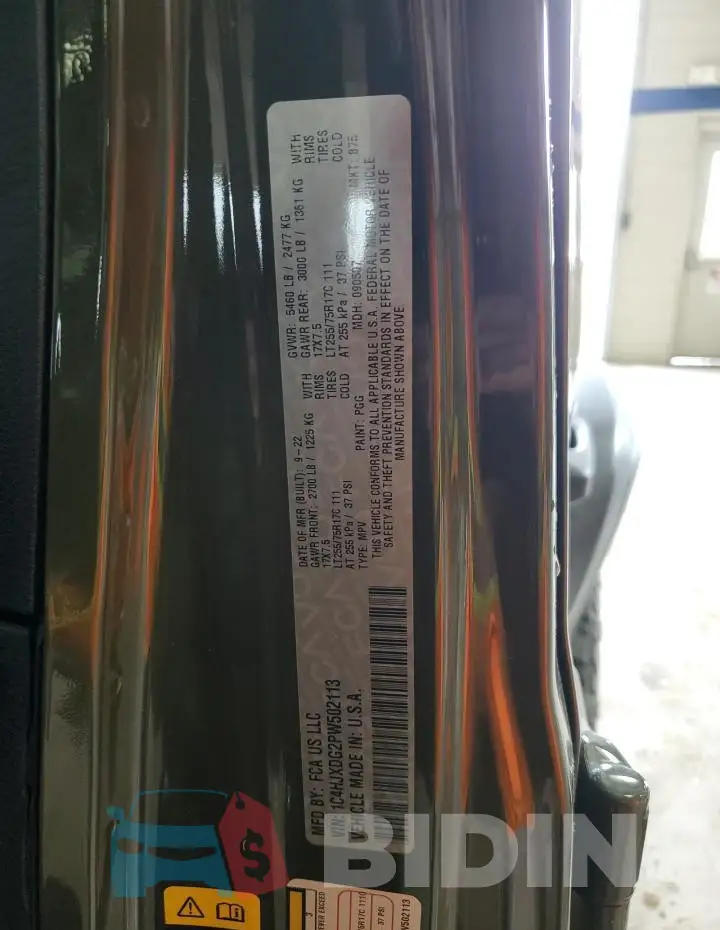1C4HJXDG2PW502113 Photo# 13