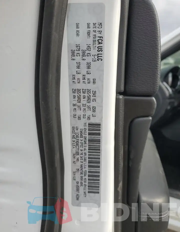 1C4RJFAG4KC771825 Photo# 14